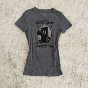 y2k deadstock grey aero tee